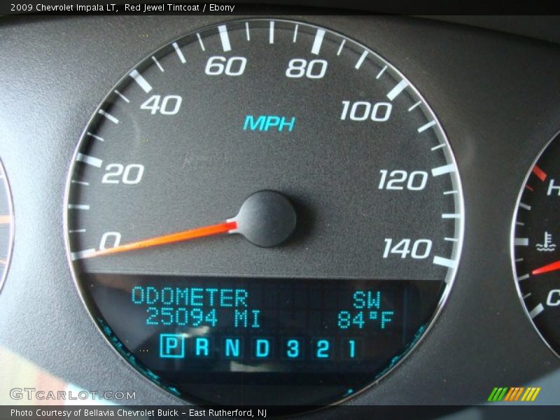 Red Jewel Tintcoat / Ebony 2009 Chevrolet Impala LT