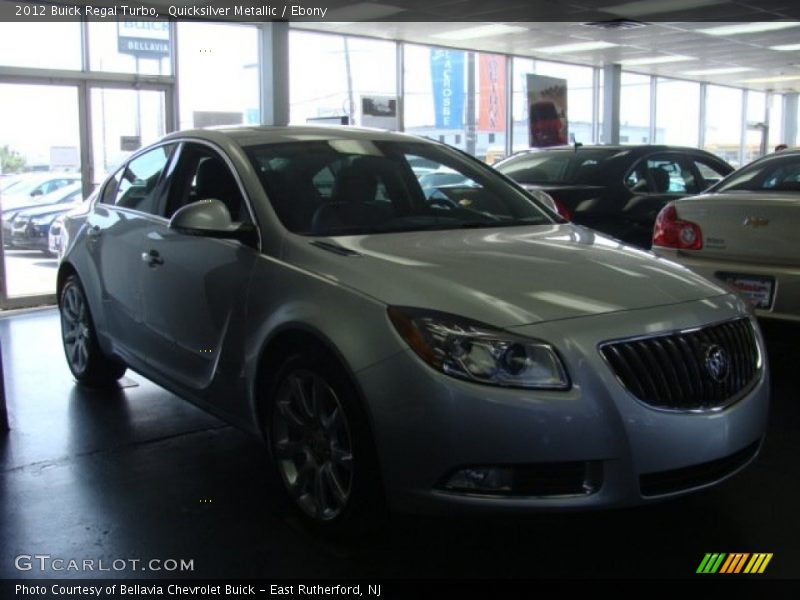 Quicksilver Metallic / Ebony 2012 Buick Regal Turbo