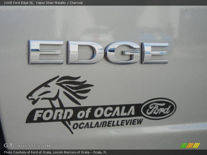 Vapor Silver Metallic / Charcoal 2008 Ford Edge SE