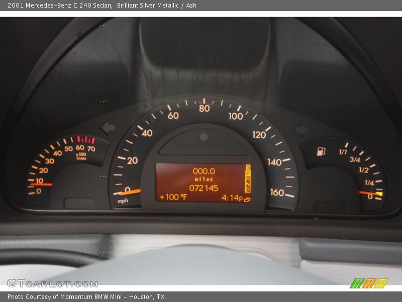 Brilliant Silver Metallic / Ash 2001 Mercedes-Benz C 240 Sedan