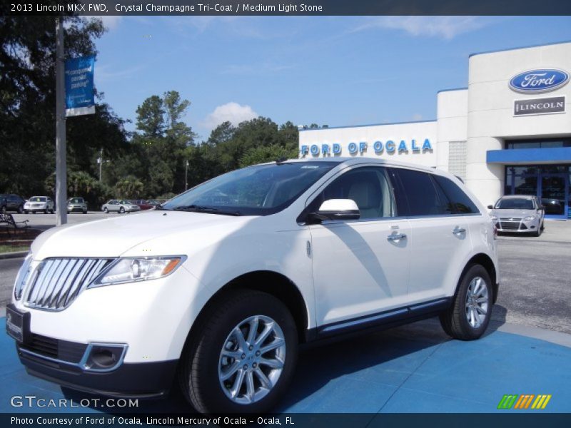 Crystal Champagne Tri-Coat / Medium Light Stone 2013 Lincoln MKX FWD