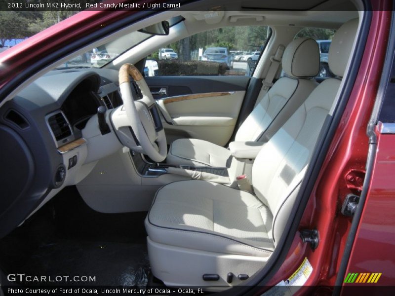 Red Candy Metallic / Light Camel 2012 Lincoln MKZ Hybrid