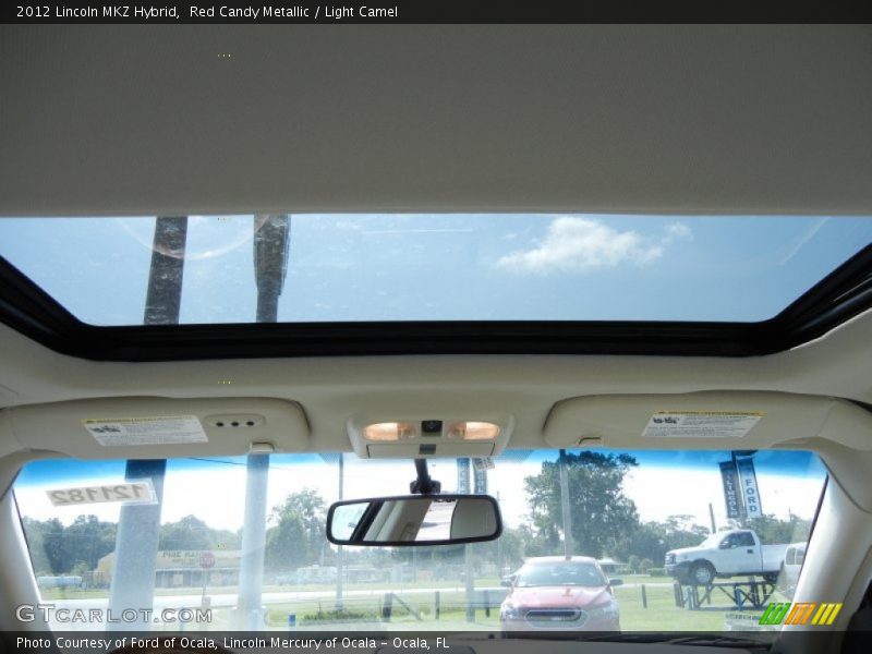 Red Candy Metallic / Light Camel 2012 Lincoln MKZ Hybrid