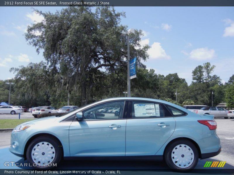 Frosted Glass Metallic / Stone 2012 Ford Focus SE SFE Sedan