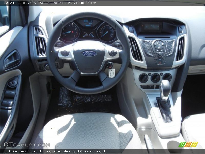 Frosted Glass Metallic / Stone 2012 Ford Focus SE SFE Sedan