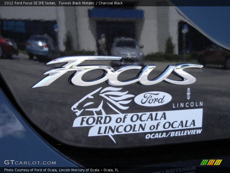 Tuxedo Black Metallic / Charcoal Black 2012 Ford Focus SE SFE Sedan