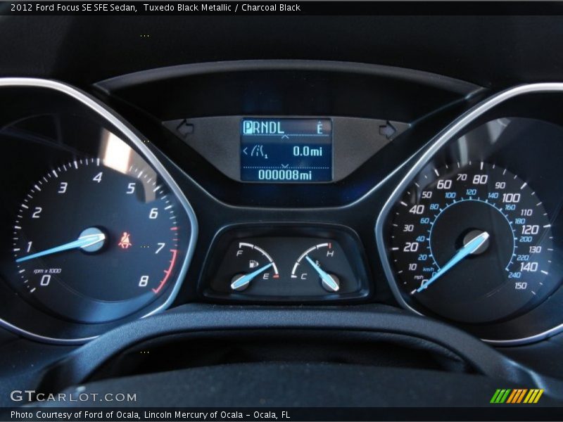 Tuxedo Black Metallic / Charcoal Black 2012 Ford Focus SE SFE Sedan
