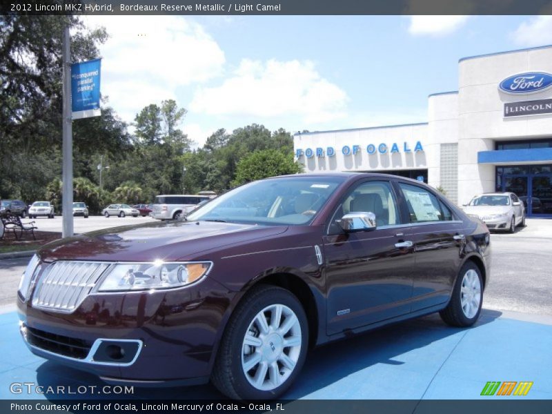 Bordeaux Reserve Metallic / Light Camel 2012 Lincoln MKZ Hybrid