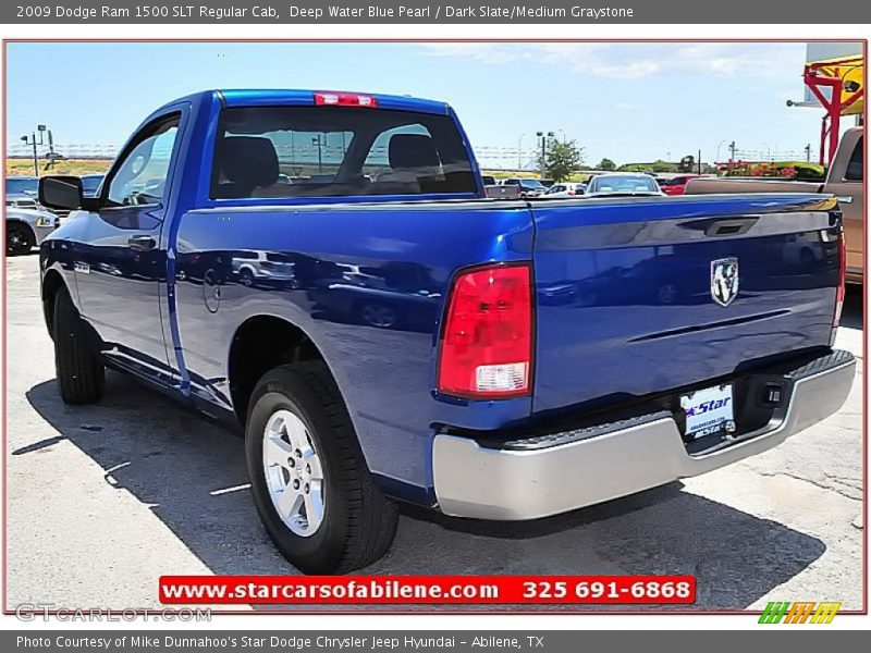Deep Water Blue Pearl / Dark Slate/Medium Graystone 2009 Dodge Ram 1500 SLT Regular Cab