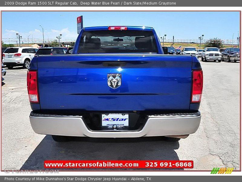 Deep Water Blue Pearl / Dark Slate/Medium Graystone 2009 Dodge Ram 1500 SLT Regular Cab
