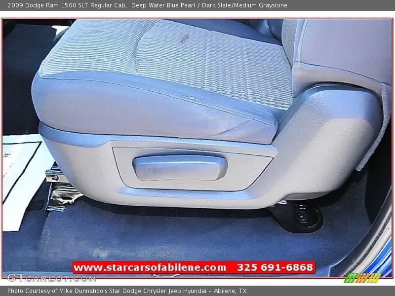 Deep Water Blue Pearl / Dark Slate/Medium Graystone 2009 Dodge Ram 1500 SLT Regular Cab
