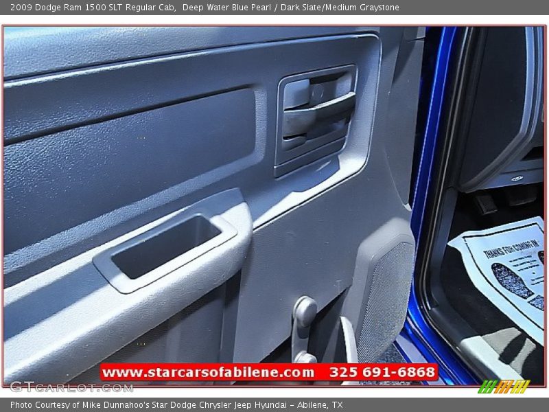 Deep Water Blue Pearl / Dark Slate/Medium Graystone 2009 Dodge Ram 1500 SLT Regular Cab