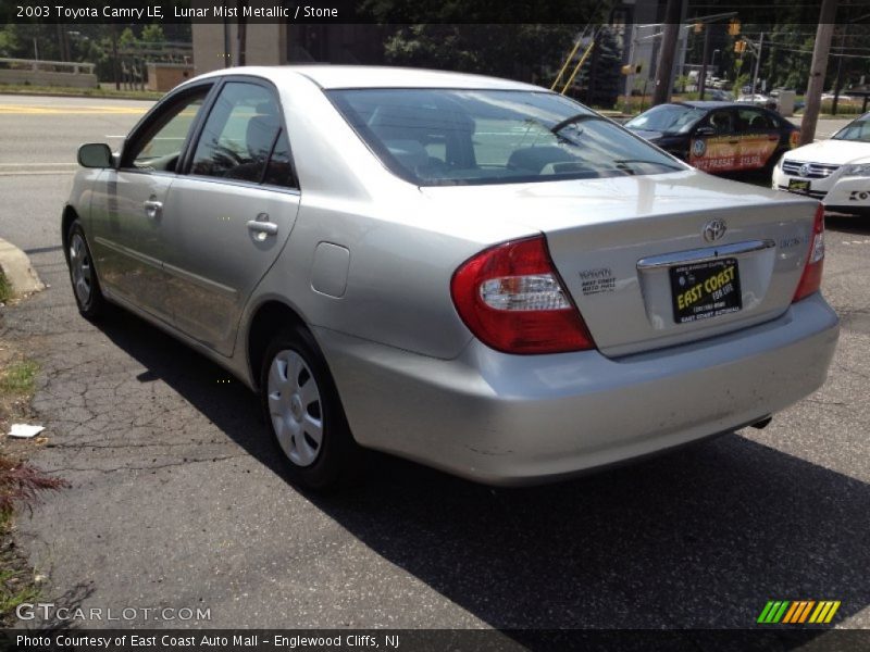 Lunar Mist Metallic / Stone 2003 Toyota Camry LE