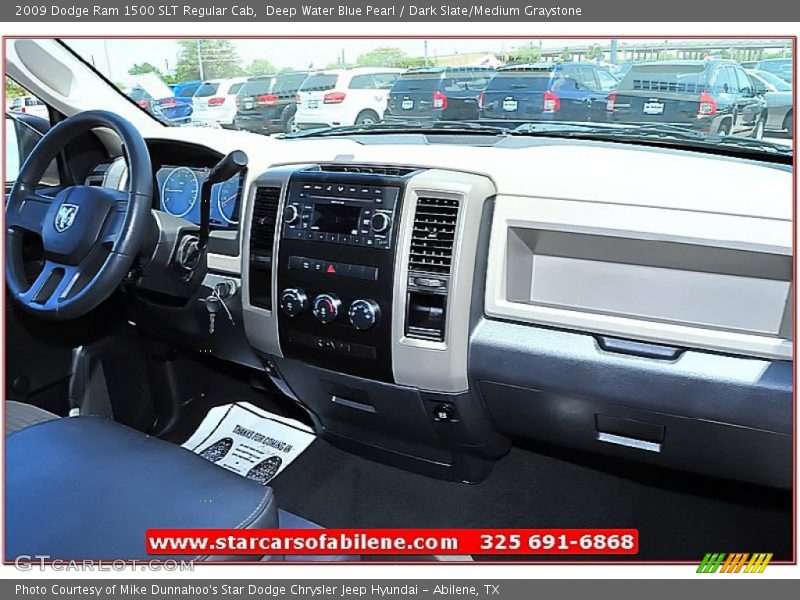 Deep Water Blue Pearl / Dark Slate/Medium Graystone 2009 Dodge Ram 1500 SLT Regular Cab