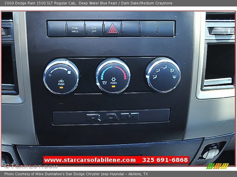 Deep Water Blue Pearl / Dark Slate/Medium Graystone 2009 Dodge Ram 1500 SLT Regular Cab