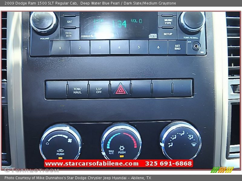 Deep Water Blue Pearl / Dark Slate/Medium Graystone 2009 Dodge Ram 1500 SLT Regular Cab