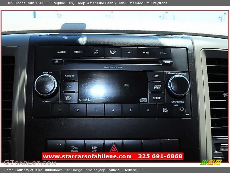 Deep Water Blue Pearl / Dark Slate/Medium Graystone 2009 Dodge Ram 1500 SLT Regular Cab