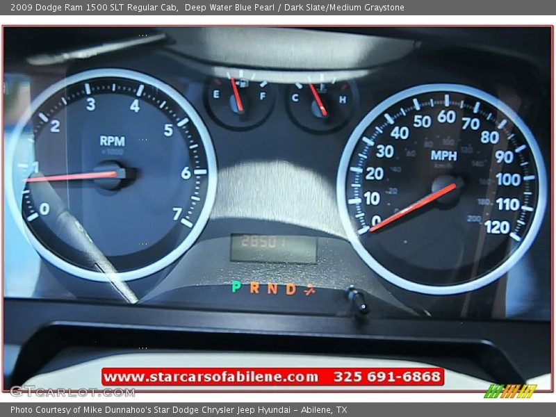 Deep Water Blue Pearl / Dark Slate/Medium Graystone 2009 Dodge Ram 1500 SLT Regular Cab