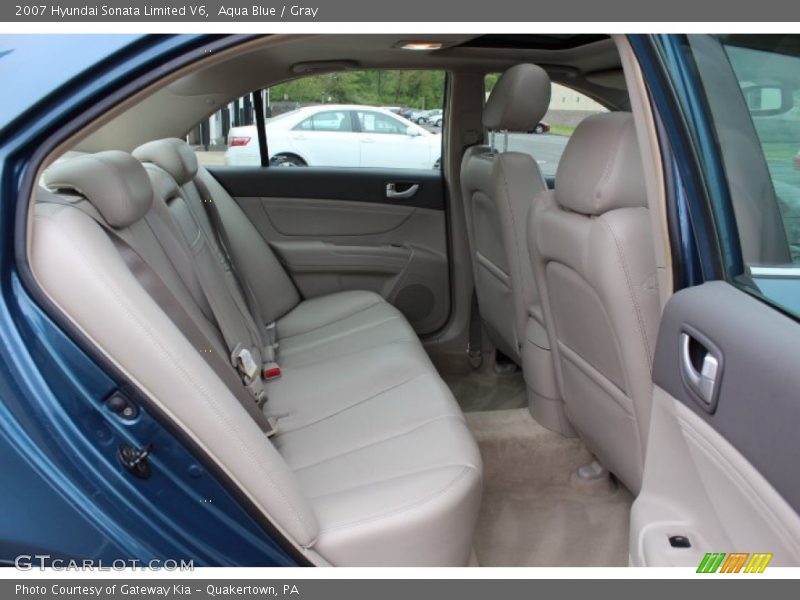Aqua Blue / Gray 2007 Hyundai Sonata Limited V6