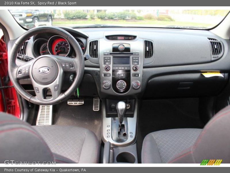 Spicy Red / Black Sport 2010 Kia Forte SX
