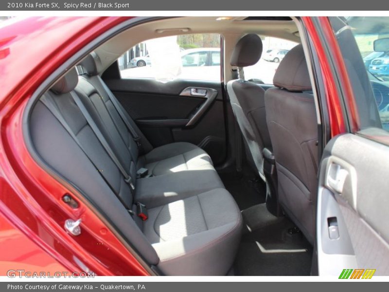 Spicy Red / Black Sport 2010 Kia Forte SX