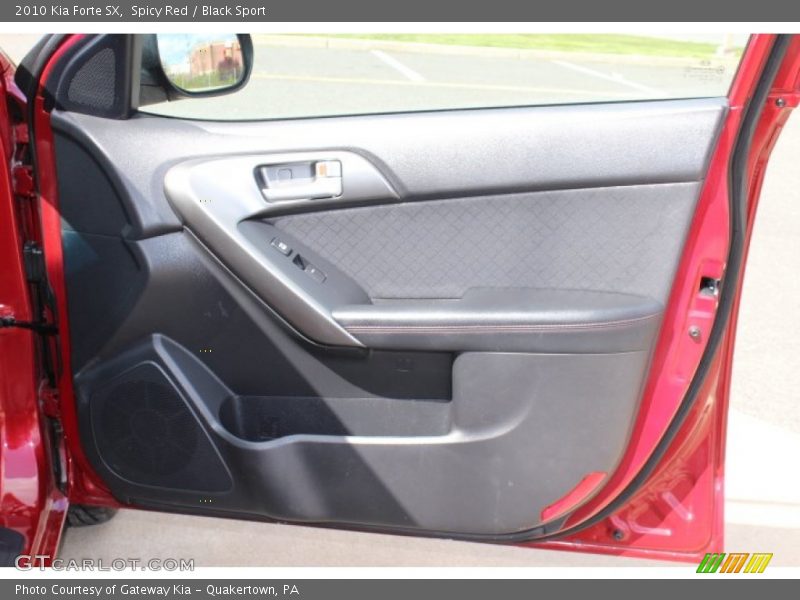 Spicy Red / Black Sport 2010 Kia Forte SX