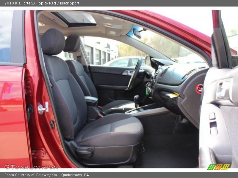 Spicy Red / Black Sport 2010 Kia Forte SX