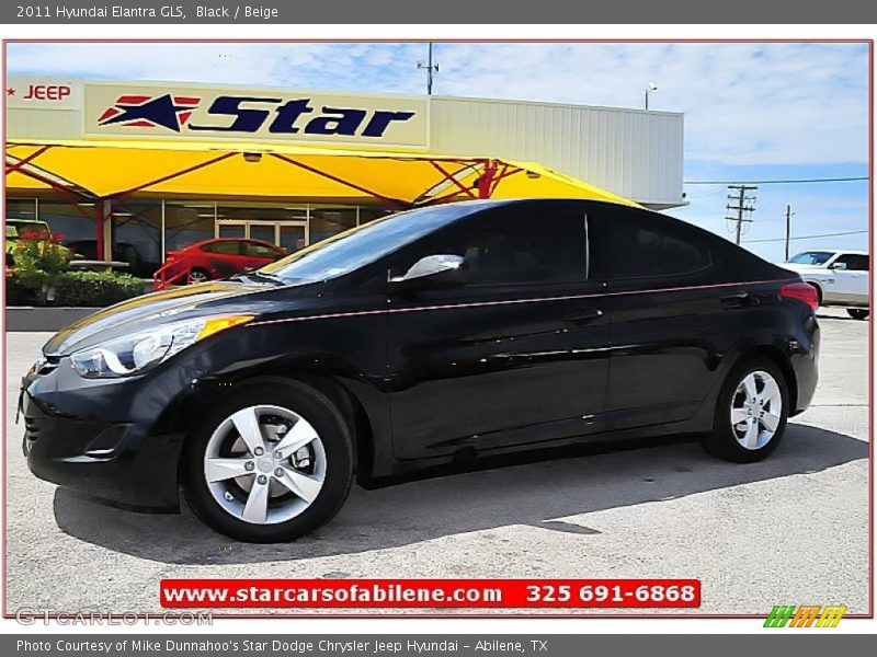 Black / Beige 2011 Hyundai Elantra GLS