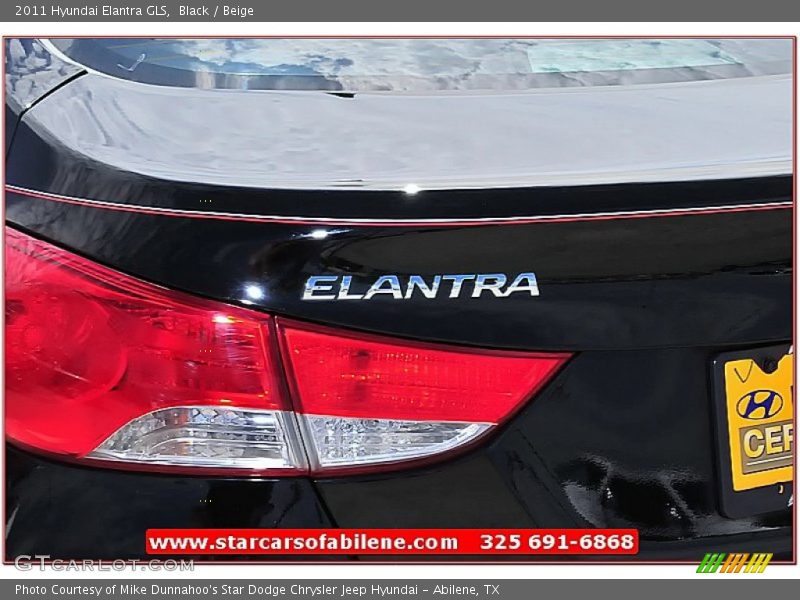 Black / Beige 2011 Hyundai Elantra GLS