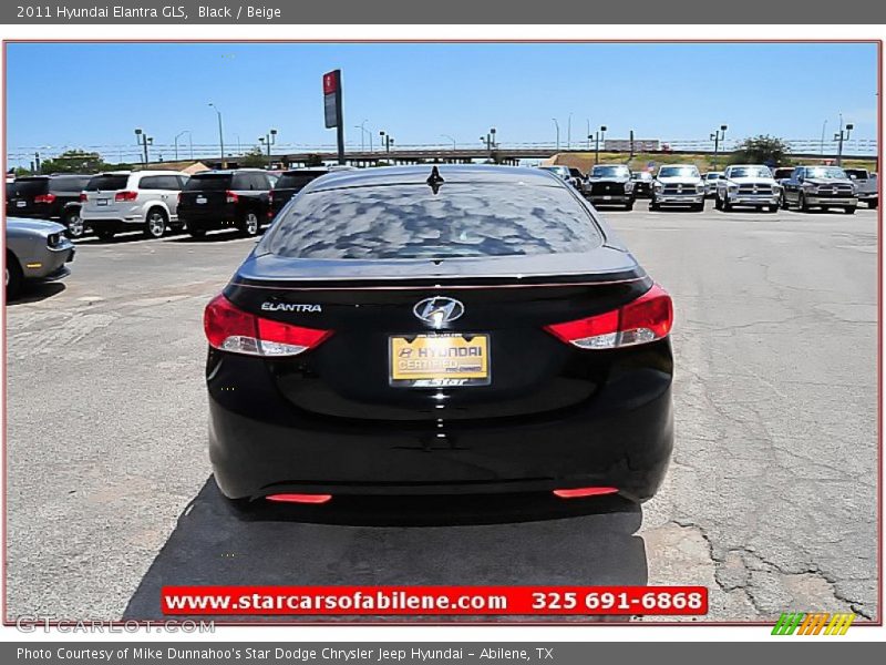 Black / Beige 2011 Hyundai Elantra GLS