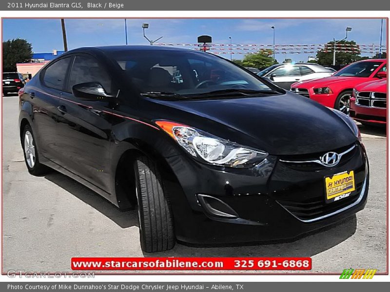 Black / Beige 2011 Hyundai Elantra GLS