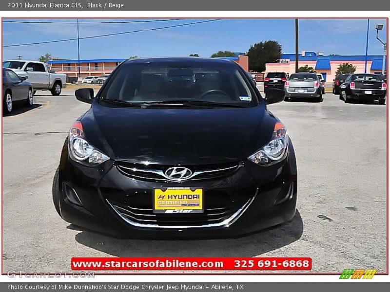 Black / Beige 2011 Hyundai Elantra GLS