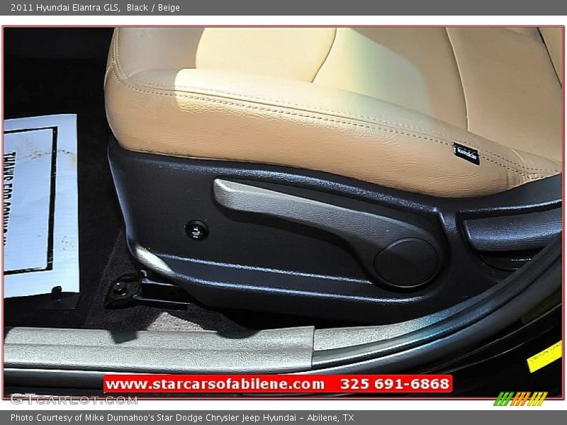 Black / Beige 2011 Hyundai Elantra GLS