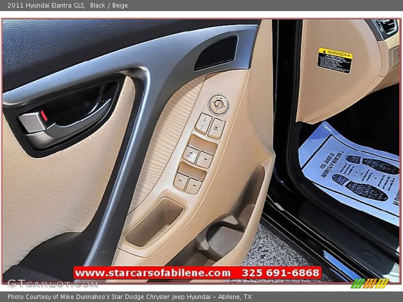 Black / Beige 2011 Hyundai Elantra GLS