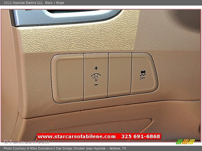 Black / Beige 2011 Hyundai Elantra GLS
