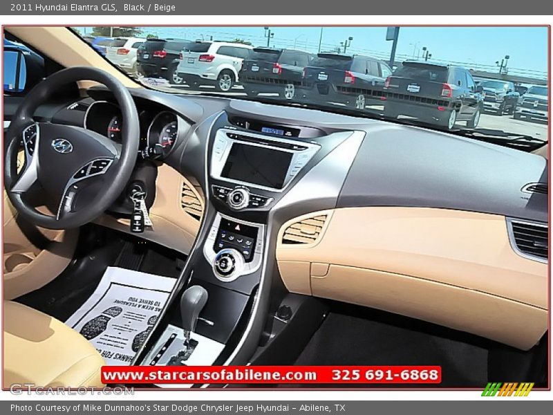 Black / Beige 2011 Hyundai Elantra GLS