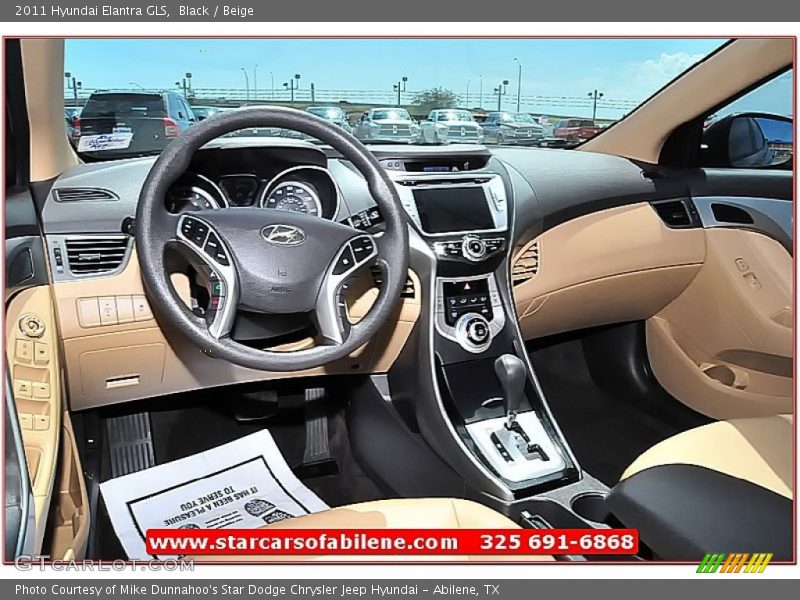 Black / Beige 2011 Hyundai Elantra GLS