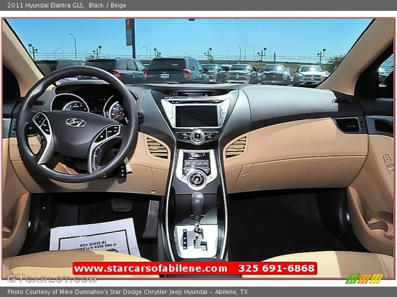 Black / Beige 2011 Hyundai Elantra GLS