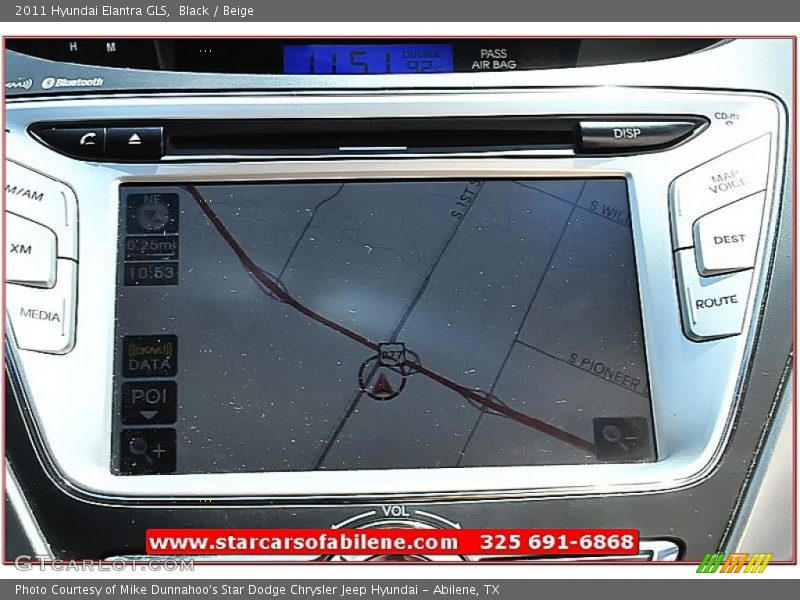 Black / Beige 2011 Hyundai Elantra GLS