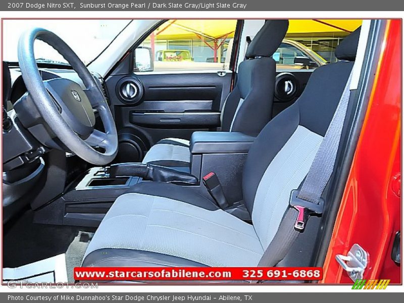 Sunburst Orange Pearl / Dark Slate Gray/Light Slate Gray 2007 Dodge Nitro SXT