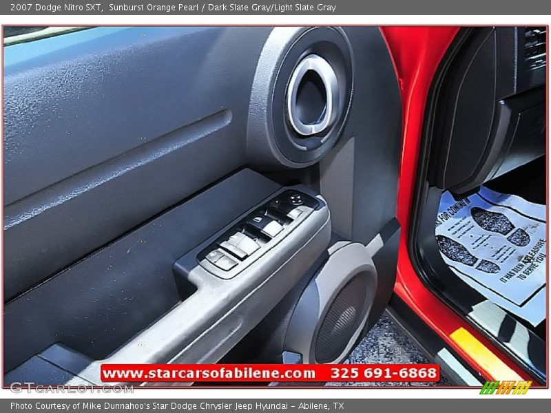 Sunburst Orange Pearl / Dark Slate Gray/Light Slate Gray 2007 Dodge Nitro SXT