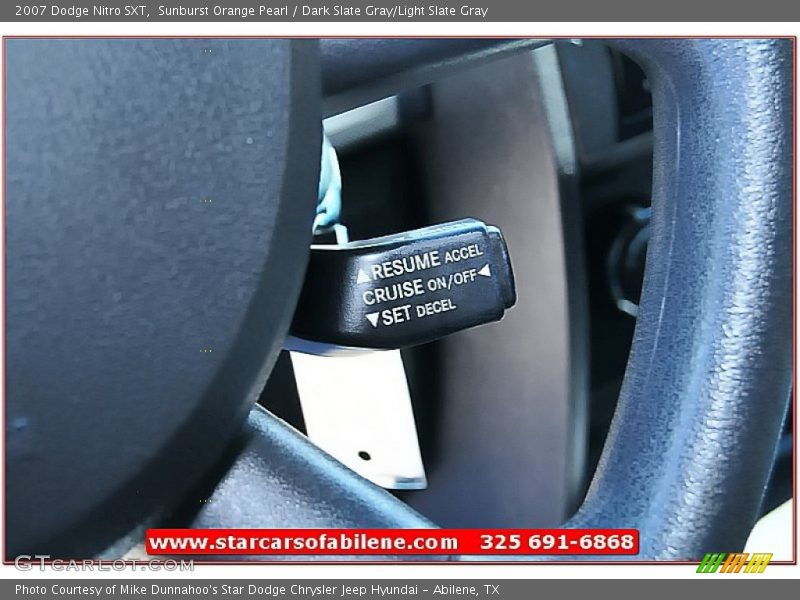 Sunburst Orange Pearl / Dark Slate Gray/Light Slate Gray 2007 Dodge Nitro SXT