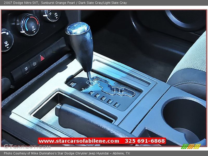 Sunburst Orange Pearl / Dark Slate Gray/Light Slate Gray 2007 Dodge Nitro SXT