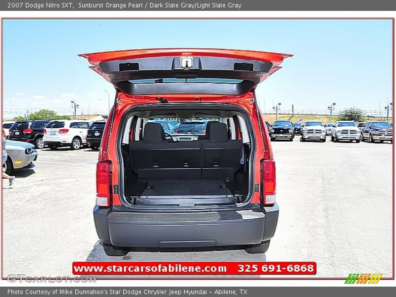 Sunburst Orange Pearl / Dark Slate Gray/Light Slate Gray 2007 Dodge Nitro SXT