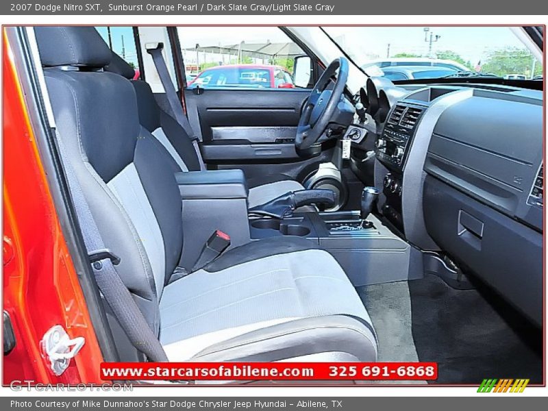 Sunburst Orange Pearl / Dark Slate Gray/Light Slate Gray 2007 Dodge Nitro SXT