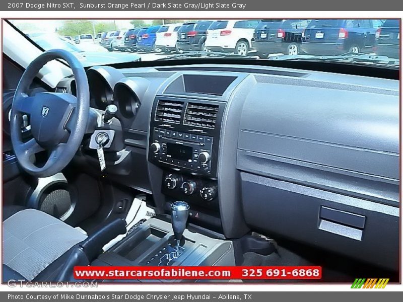Sunburst Orange Pearl / Dark Slate Gray/Light Slate Gray 2007 Dodge Nitro SXT
