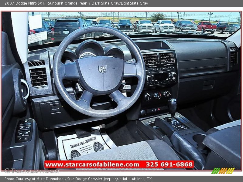 Sunburst Orange Pearl / Dark Slate Gray/Light Slate Gray 2007 Dodge Nitro SXT