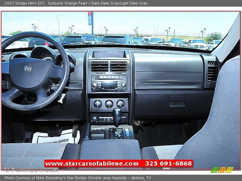 Sunburst Orange Pearl / Dark Slate Gray/Light Slate Gray 2007 Dodge Nitro SXT