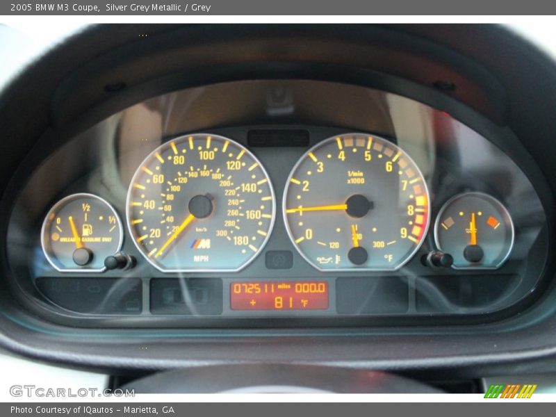  2005 M3 Coupe Coupe Gauges