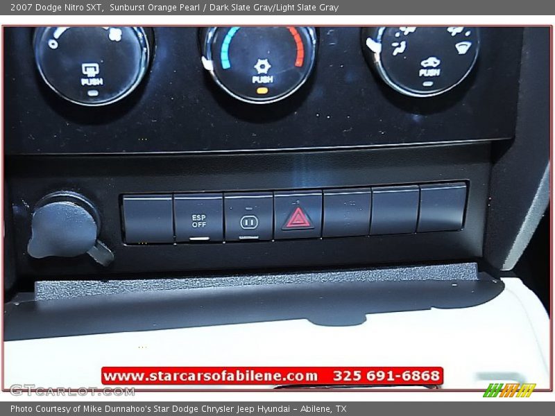 Sunburst Orange Pearl / Dark Slate Gray/Light Slate Gray 2007 Dodge Nitro SXT